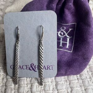 Grace & Heart Sterling Silver Earrings